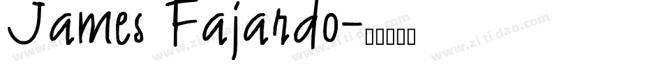 James Fajardo字体转换